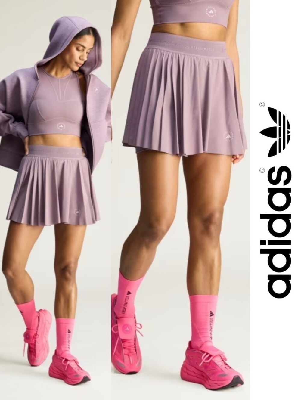 Adidas X Stella McCartney | Training Pleated Skort Shorts - Legacy Purple